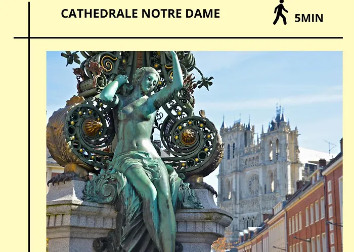 Apartment Plein Centre, Parking Prive Et Securise Hors Suv , 1 Lit Et 1 Couchage D'appoint Pour Enfant Amiens